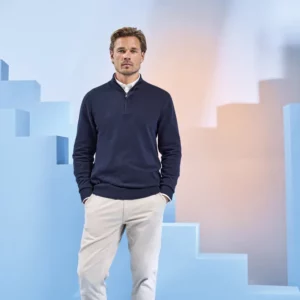 Men´s Cotton Blend 1/4 Zip Sweater