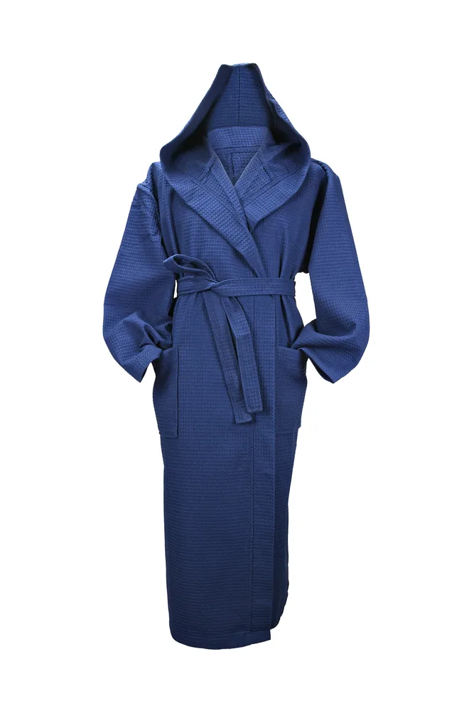Robezz® Waffle Bathrobe With Hood – Image 2