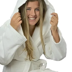DeLuxe Velour Bathrobe with hood