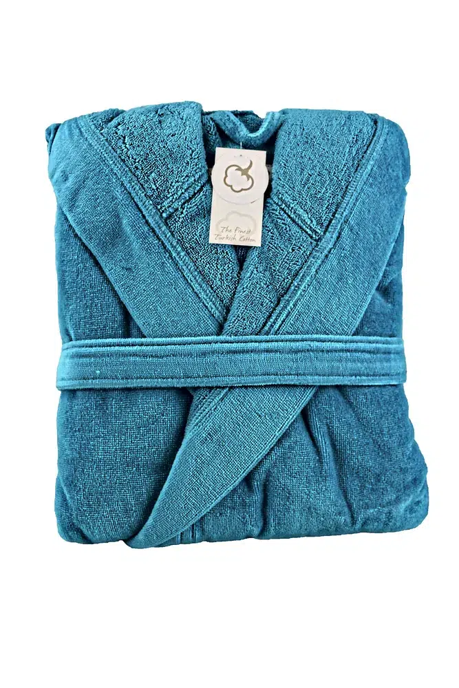 DeLuxe Velour Bathrobe with hood – Image 2
