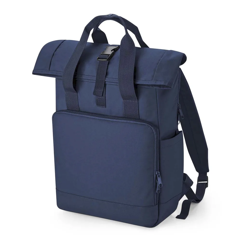 Recycled Twin Handle Roll-Top Laptop Backpack – Image 2