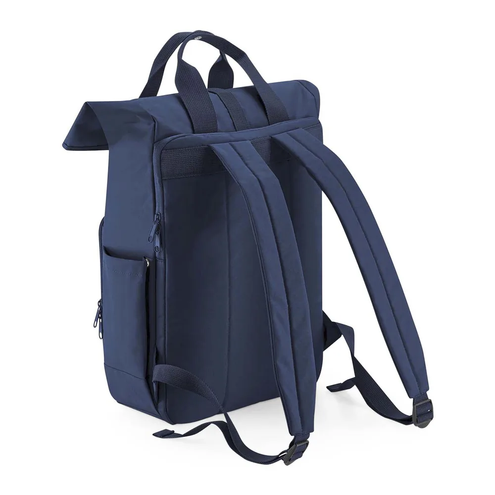 Recycled Twin Handle Roll-Top Laptop Backpack – Image 3