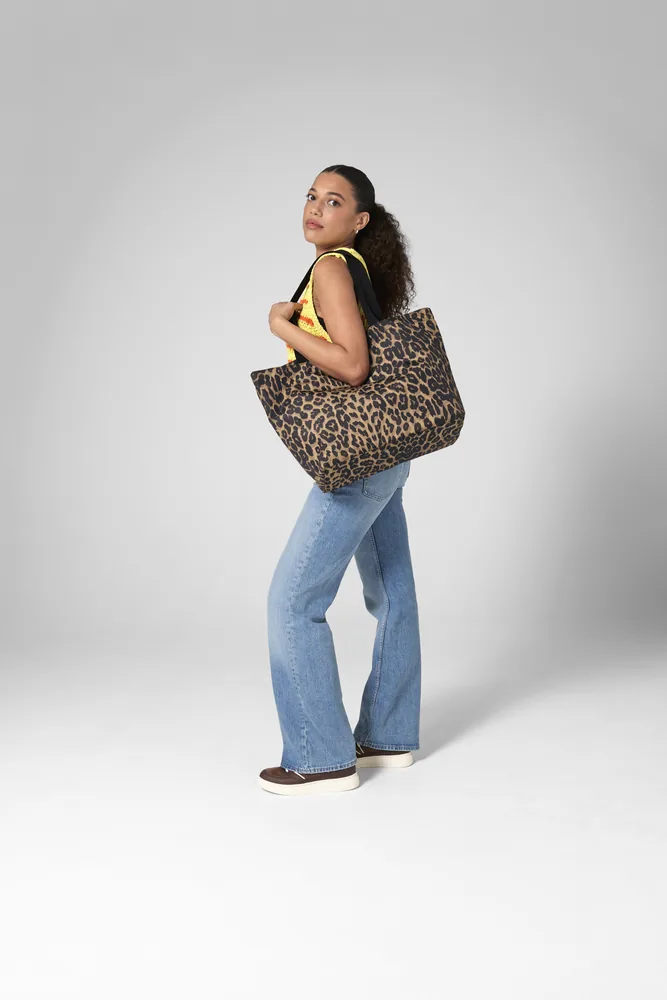 Leopard Print Carryall Bag