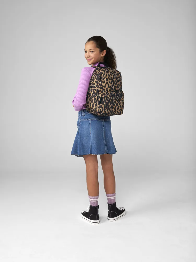 Leopard Print Mini Backpack