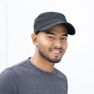 Organic Cotton Army Cap Washed