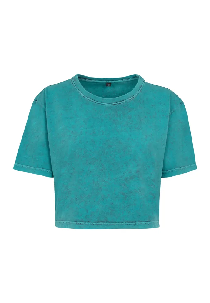 Ladies´ Acid Washed Cropped Tee – Image 2