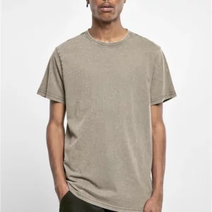 Acid Washed Round Neck Tee