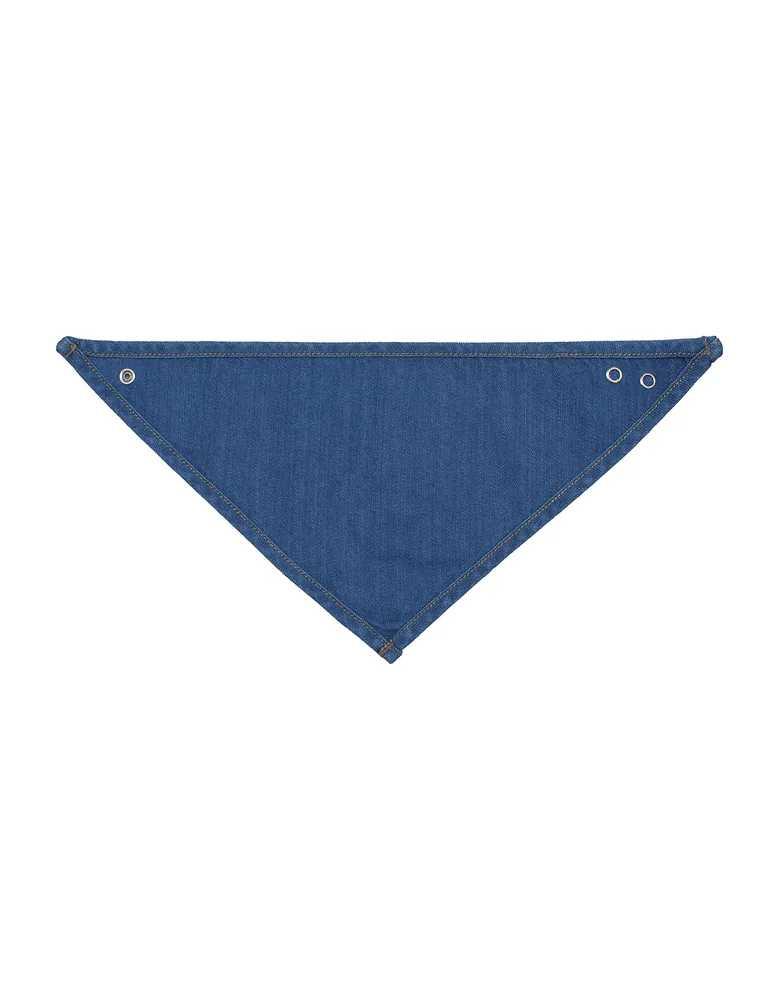 Baby Rocks Denim Bandana Bib – Image 2