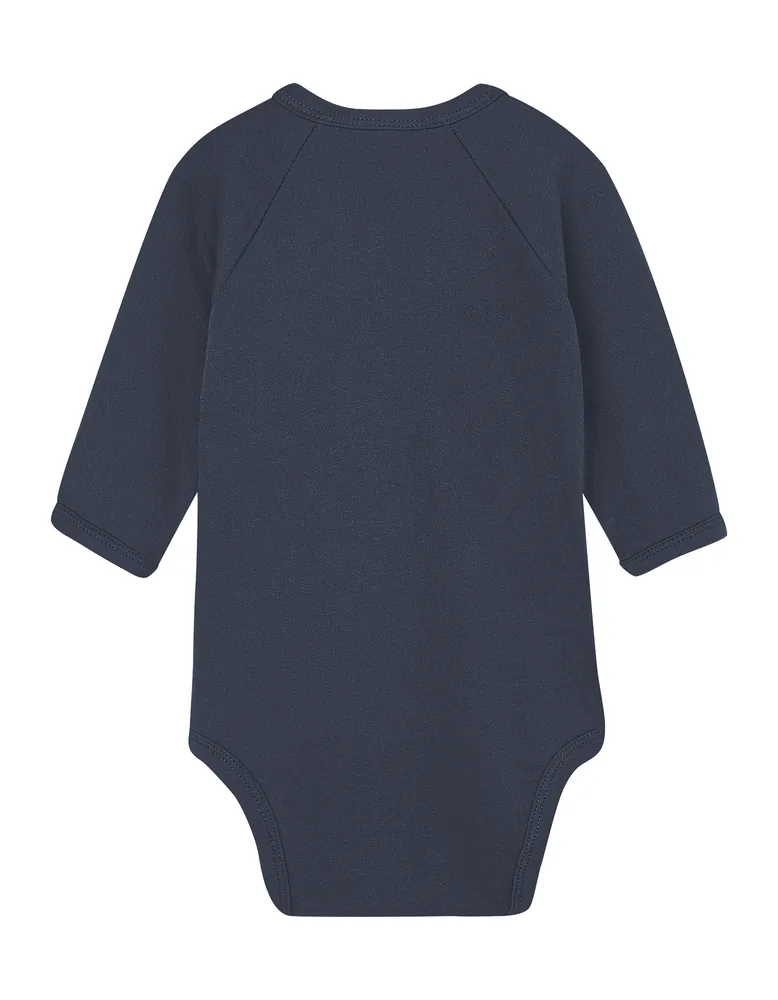 Baby Long Sleeve Kimono Bodysuit – Image 3