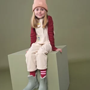 Kids Deep Cuffed Tonal Patch Beanie