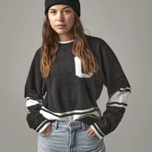 Striped Fan Beanie