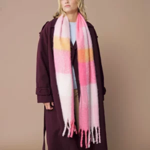 Fluffy Check Scarf