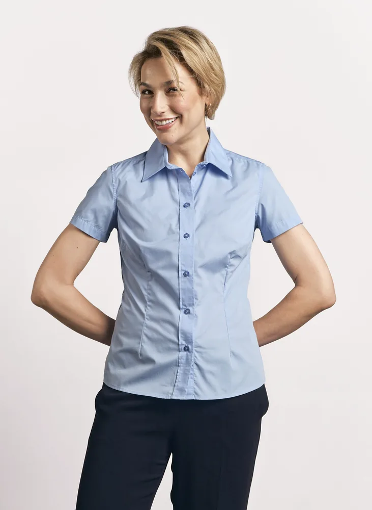 Women´s Poplin Shirt Short Sleeve
