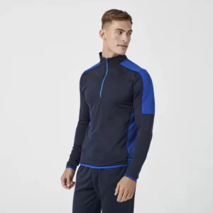 Adults 1/4 Zip Midlayer With Contrast Panelling