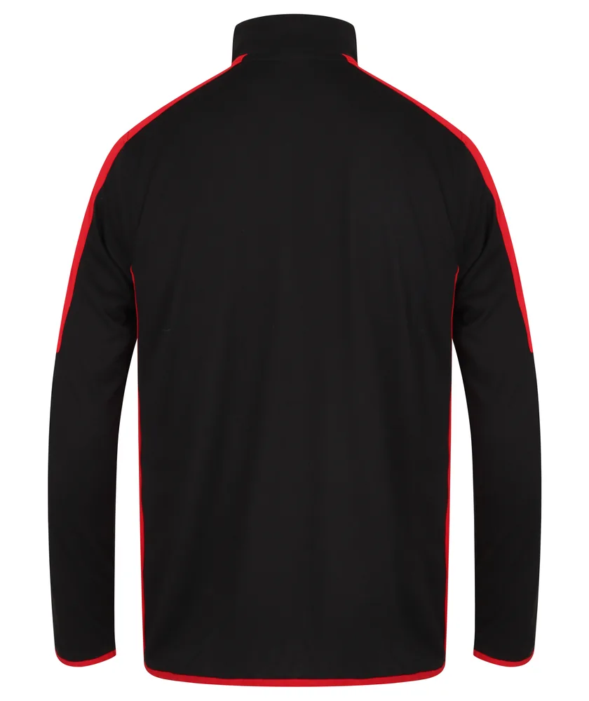 Adults 1/4 Zip Midlayer With Contrast Panelling – Image 3