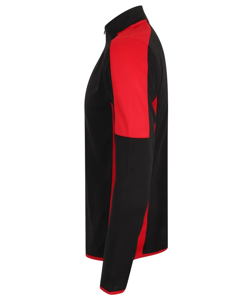 Adults 1/4 Zip Midlayer With Contrast Panelling – Image 5