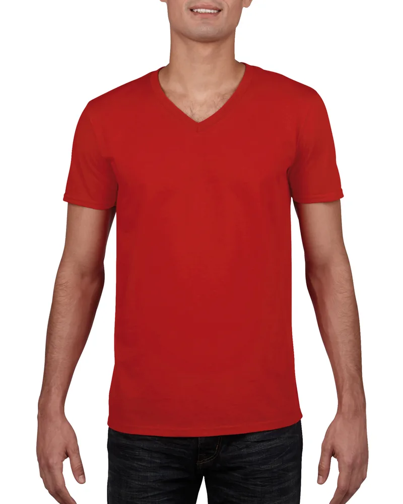 Softstyle® Adult V-Neck T-Shirt – Image 2