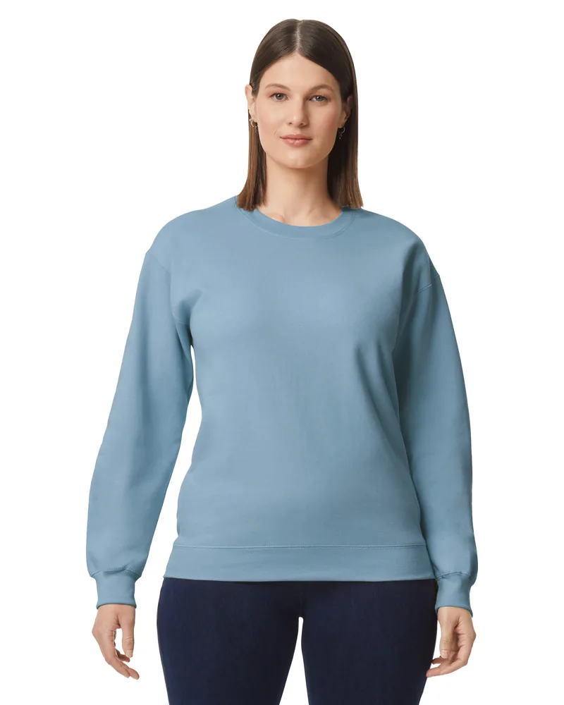 Softstyle® Midweight Fleece Adult Crewneck Sweatshirt – Image 2