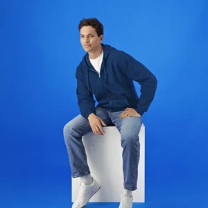 Softstyle® Midweight Fleece Adult Full Zip Hooded Sweatshirt