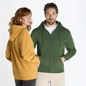 Zipped Hooded Sweater