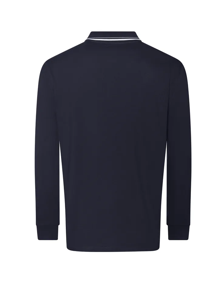 Long Sleeve Tipped 100 Polo – Image 3
