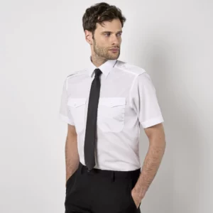 Men´s Tailored Fit Pilot Shirt Short Sleeve