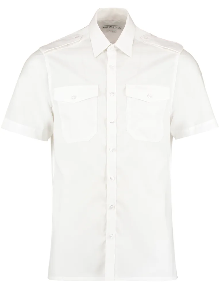 Men´s Tailored Fit Pilot Shirt Short Sleeve – Image 2