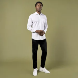 Men´s Tailored Fit Poplin Shirt Long Sleeve