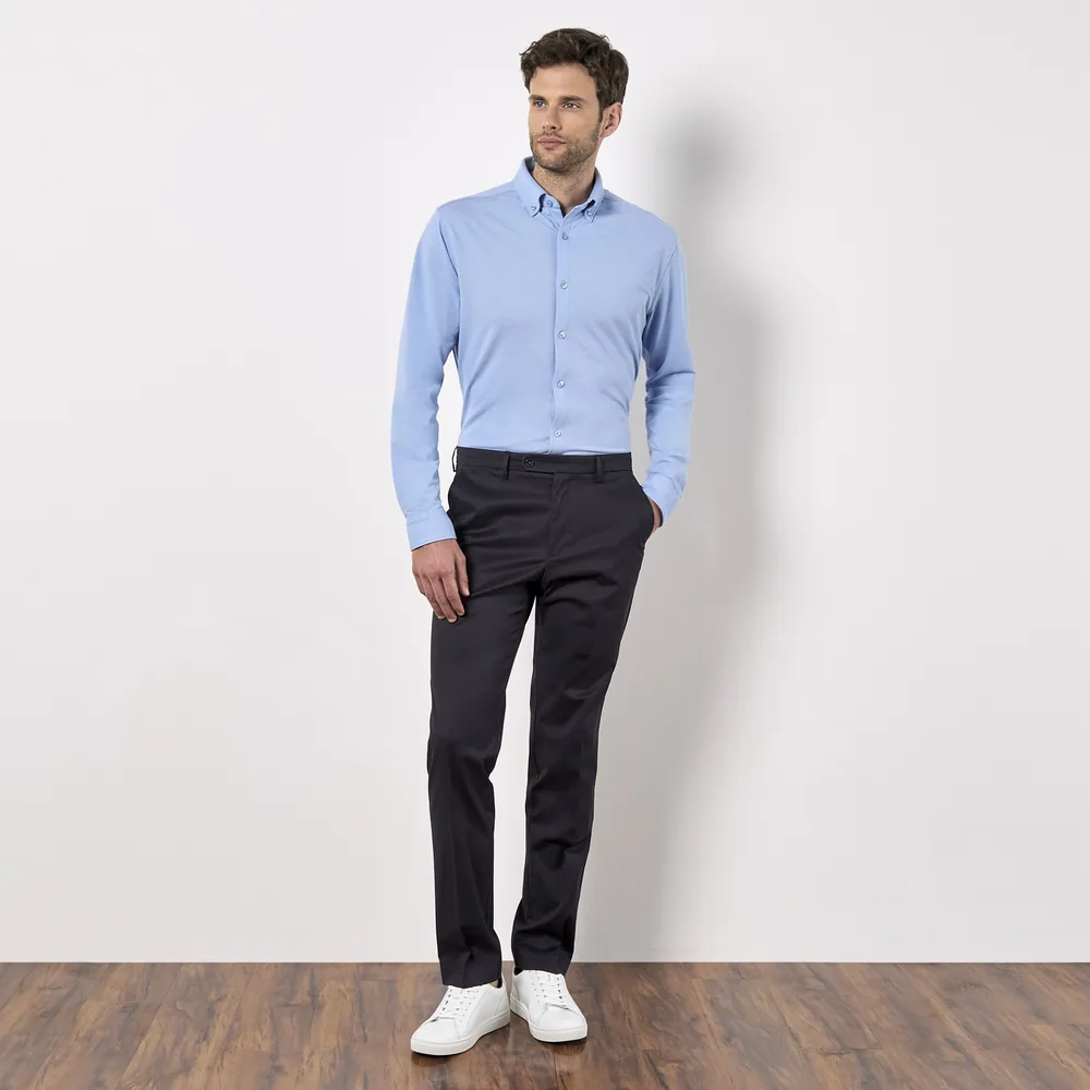 Tailored Fit Superwash® 60º Pique Shirt Long Sleeve