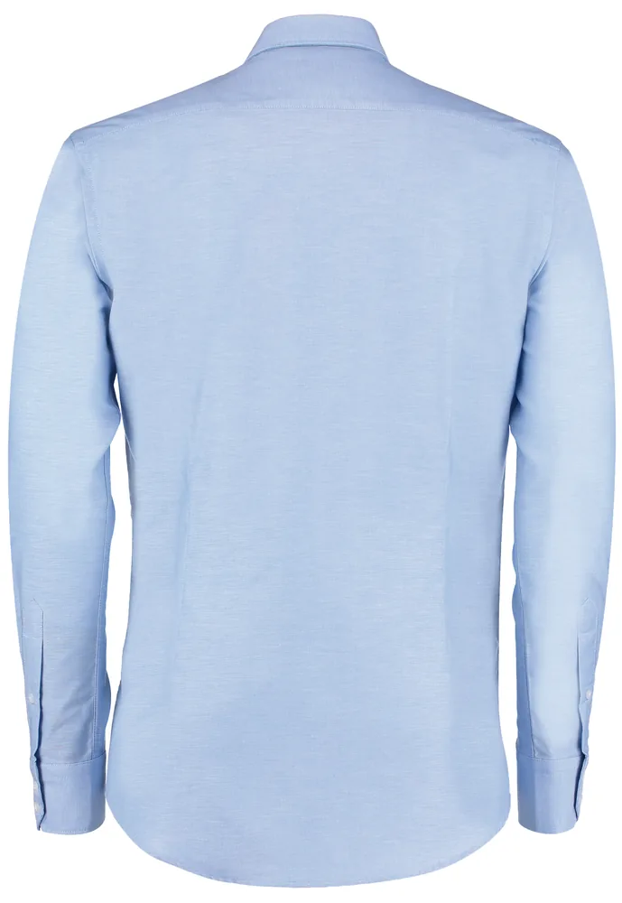 Men`s Slim Fit Workwear Oxford Shirt Long Sleeve – Image 3