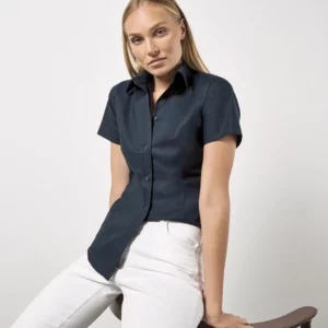 Women´s Tailored Fit Workwear Oxford Shirt Short Sleeve