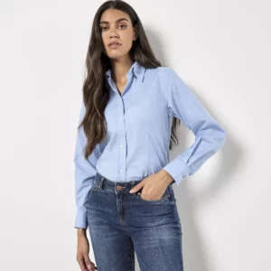 Women´s Tailored Fit Workwear Oxford Shirt Long Sleeve