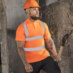 High-End Polycotton Hi-Vis Polo Shirt Cambridge