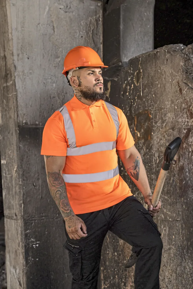 High-End Polycotton Hi-Vis Polo Shirt Cambridge