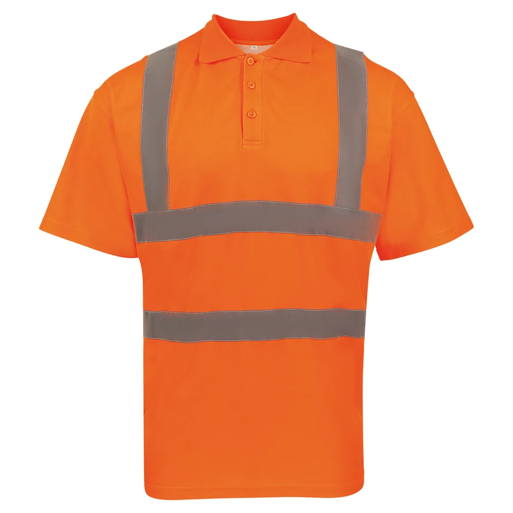 High-End Polycotton Hi-Vis Polo Shirt Cambridge – Image 2