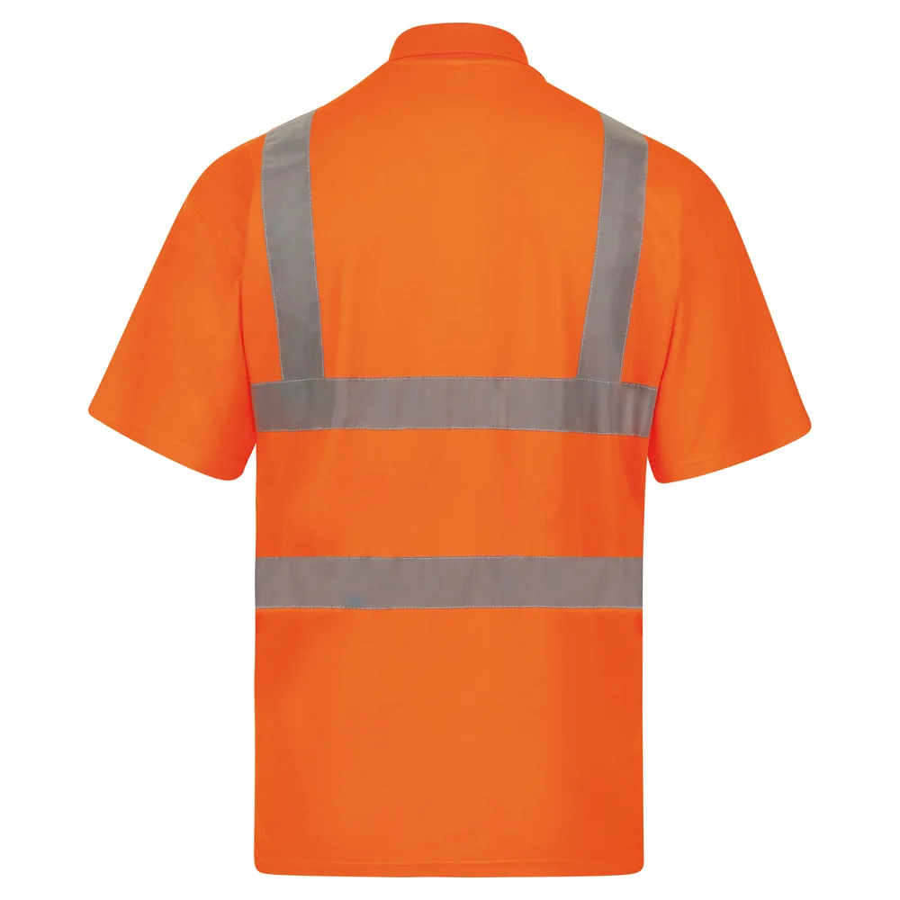 High-End Polycotton Hi-Vis Polo Shirt Cambridge – Image 3