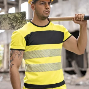 EOS Hi-Vis Workwear T-Shirt With Printing Area