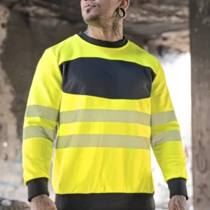 EOS Hi-Vis Workwear Sweatshirt With Printing Area