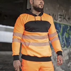 EOS Hi-Vis Workwear Hoody With Printing Area