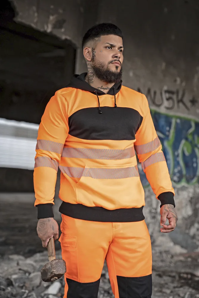EOS Hi-Vis Workwear Hoody With Printing Area