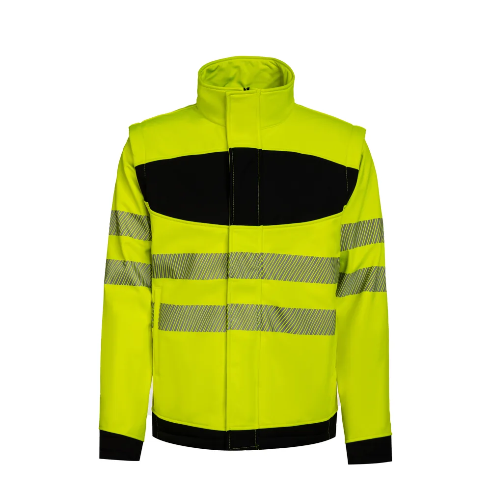 EOS Hi-Vis Workwear Softshell Jacket With Printing Area – Image 2