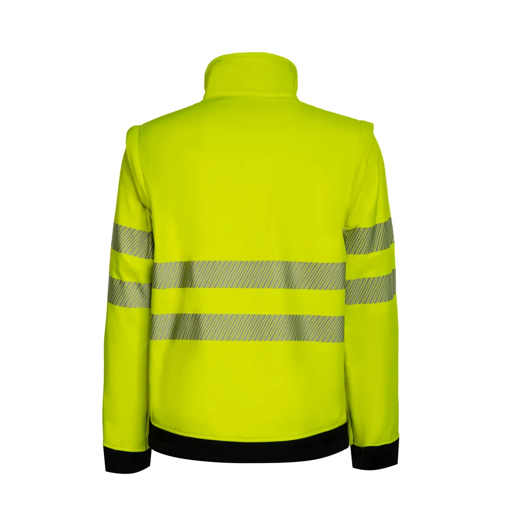 EOS Hi-Vis Workwear Softshell Jacket With Printing Area – Image 3