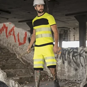 EOS Hi-Vis Workwear Shorts With Printing Areas