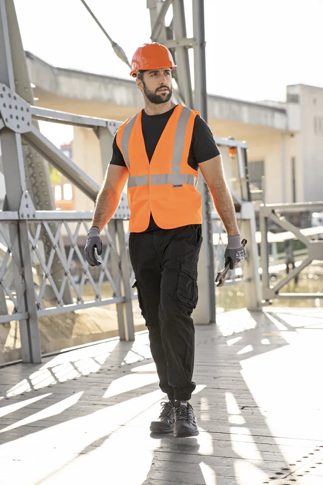 Hi-Vis Safety Vest With 3 Reflective Stripes Bremen