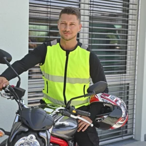 Hi-Vis Mesh Motorcycle Safety Vest “Naxos”