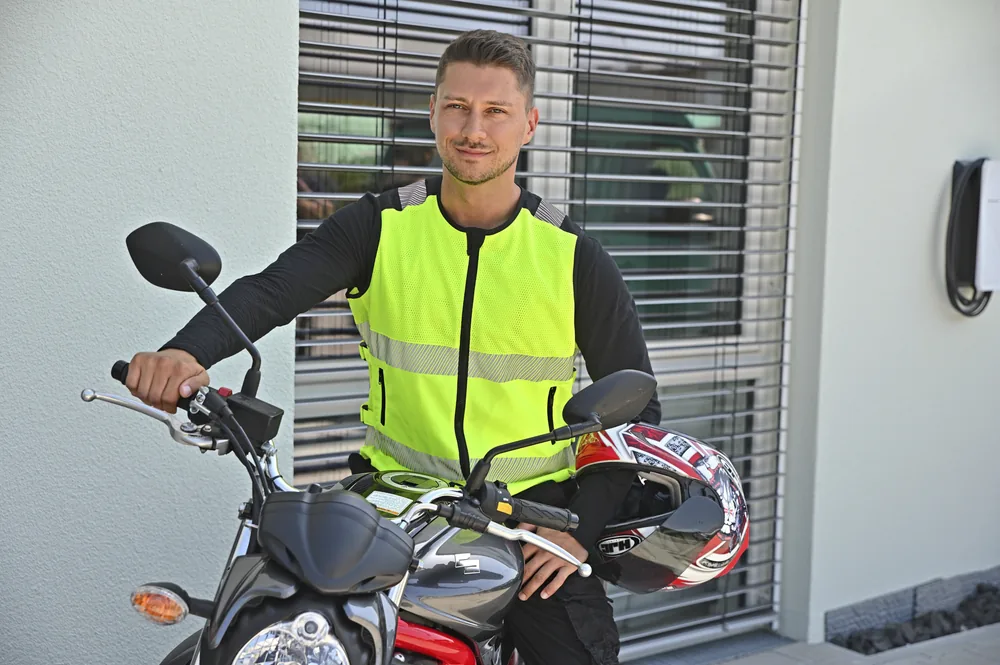 Hi-Vis Mesh Motorcycle Safety Vest “Naxos”