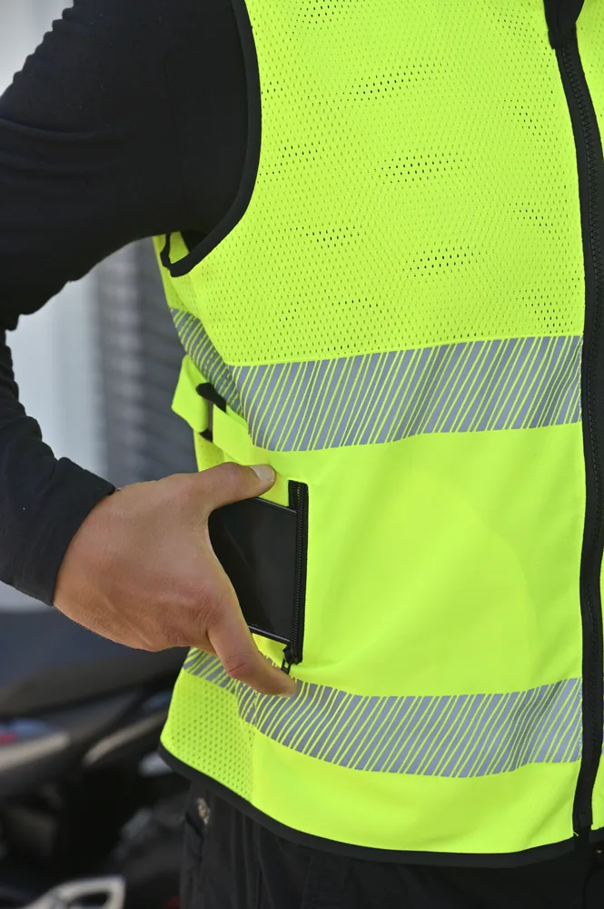 Hi-Vis Mesh Motorcycle Safety Vest “Naxos” – Image 4