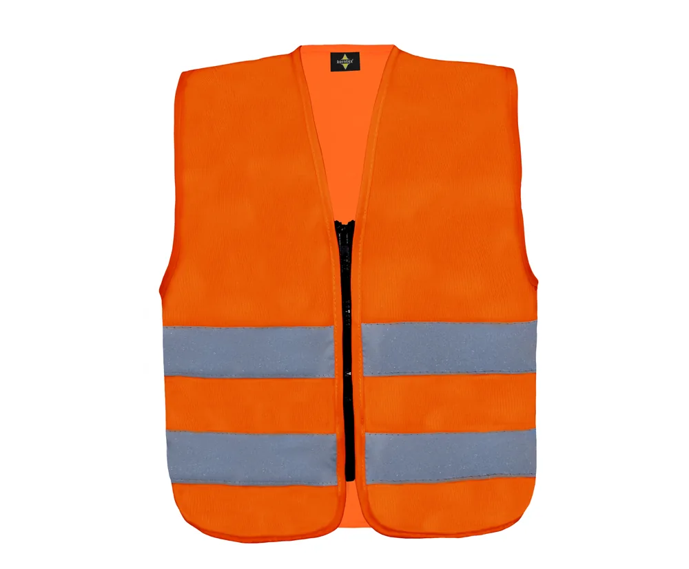 Kids´ Hi-Vis Safety Vest With Front Zipper Aalborg – Image 2