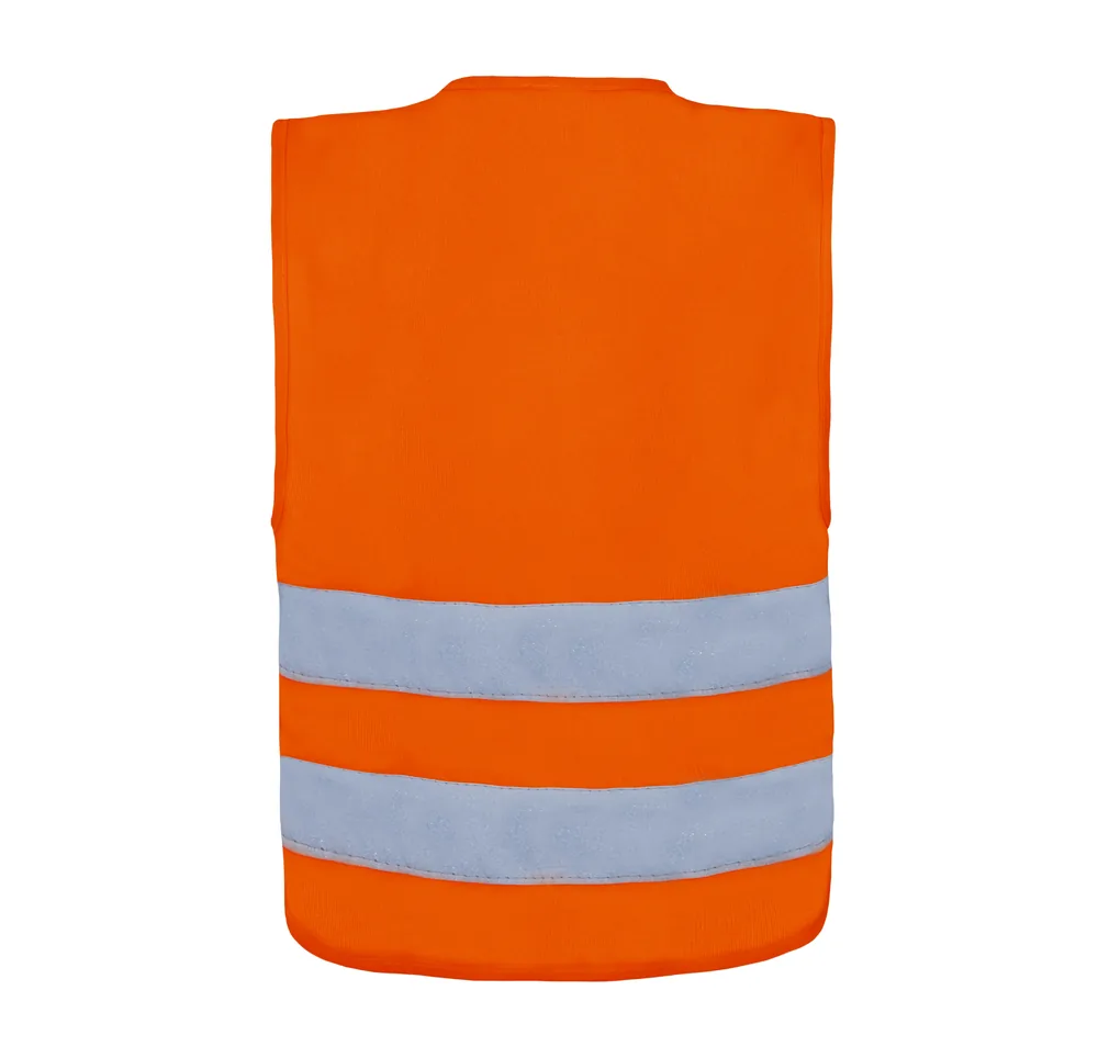Kids´ Hi-Vis Safety Vest With Front Zipper Aalborg – Image 3