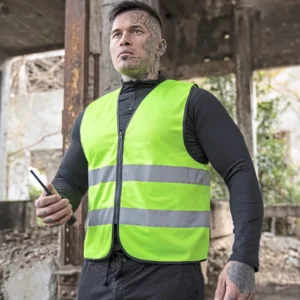 Hi-Vis Safety Vest Cologne With Front Zipper